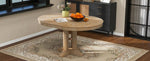 ZUN TREXM Farmhouse Dining Table Extendable Round Table for Kitchen, Dining Room WF305980AAE