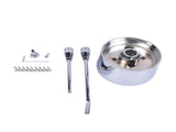28" Chrome Tilt Street Rod Floor Shift Steering Column with Wheel Adapter No Key 53388355