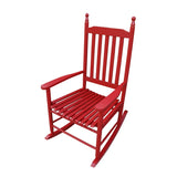 Wooden porch rocker chair Rose Red W49528617