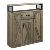 Rustic Oak Server with 3 Doors B062P185675