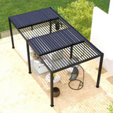 8610J Louver Pergola 10x19FT Aluminum Frame & Louvers W2089P187637