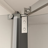 Pivot shower door, with 1/4" tempered glass , 34.75 in. x 72 in. Frameless Neo-Angle Pivot Shower W2122131072