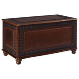 Deep Tobacco Flip Open Storage Cedar Chest B062P153828
