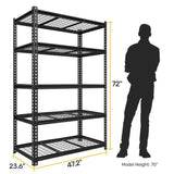 5-Tier Adjustable Metal Shelving Unit ,Heavy Duty Garage Shelving,Storage Racks,Industrial Utility 78553860
