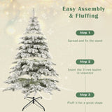 ZUN 7.5ft Artificial Christmas Tree with 400 LED Lights and 1050 Bendable Branches, Christmas Tree 58107063