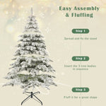 ZUN 7.5ft Artificial Christmas Tree with 400 LED Lights and 1050 Bendable Branches, Christmas Tree PX307763AAK