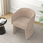 ZUN Modern style simple and elegant chair, white leisure chair, suitable for dining/bedroom/living W487P186360