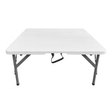 Techni Home 34in Square Folding Table, Height Adjustable Foldable Table with Easy-Carry Handle B031P283773