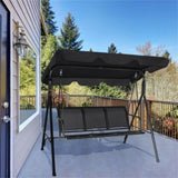 3-person garden swing black 31038403