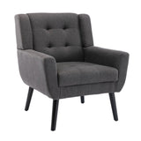 Modern Soft Linen Material Ergonomics Accent Chair Living Room Chair Bedroom Chair Home Chair With W67634085