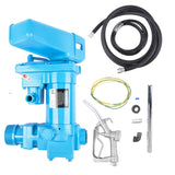 Fuel Transfer Pump Cast Iron Heavy Duty Pump 12V 15GPM for Diesel Biodiesel Blue 58243856