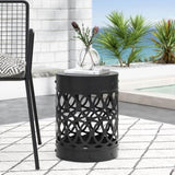 Outdoor Metal end Table -Large 73607.00BLK