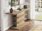 63"Vintage Narrow Console Table with 2 Tier Open Storage Shelves,Stylish Design High Weight W757P399693