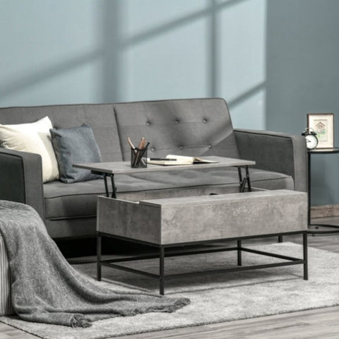 ZUN Top Coffee Table-Grey （Prohibited by WalMart） 79309084