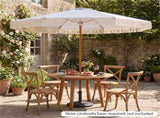 7ft Boho Patio Umbrella with Fringe Tassels, Outdoor Beach Umbrella with Aluminum Pole for Poolside 31024614