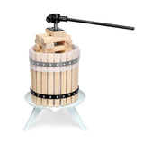 3.17 Gallon Fruit Wine Press, Solid Wood Basket Wine Making Press with 6 Blocks, 12 Liter Cider 96596978