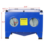 Bench Top Portable Sand Blaster Cabinet Kit 25gallon,sanblasting cabinet 80psi W46541341