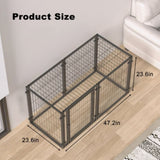 47.2" Dog Crate for Small Medium Large Dogs, Puppy Dog Playpen for Yard Indoor Outdoor Use, Pet Dog W3101P313116