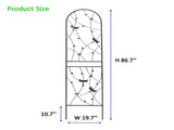 4 Pack Metal Garden Trellis 86.7" x 19.7" Rustproof Trellis for Climbing Plants Outdoor Flower W1586P268047