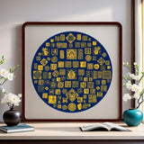 Baifu Tayin Energy Painting Tayin Energy Painting - Traditional Chinese Art Size 22.4 X 22.4 inch 43044064