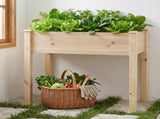 Raised Garden Bed - Cedar Planter with Non-Woven Liner, Bottom Drainage,-Inch Height, 34 x 18 x 99226865