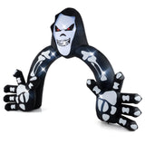 10.2x8.7ft Giant Grim Reaper Inflatable Arch - 8 LED Lights, Built-in Blower for Easy Inflation, 60917462