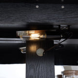 Curio Display Cabinet, Antique Display Cabinet with Glass Doors Adjustable Shelves for Collectibles W2275P300144