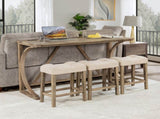 4-Piece Bar Table Set with Power Outlet, Dining Bar Table and Chairs Set,Bar Table Set with 3 Padded W1998P193823