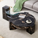 ZUN The detachable double-decker coffee table, the stylish is more precious, and the detachable W1151P184842