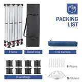 10x30ft Outdoor Pop Up Canopy, Portable Instant Canopy Tent for Outdoor Events Party Wedding 88341766