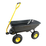Folding car Poly Garden dump truck with steel frame, 10 inches. Pneumatic tire, 300 lb capacity body W22758303