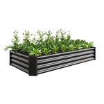 ZUN Raised Garden Bed Outdoor, 6×3×1ft , Metal Raised Rectangle Planter Beds for Plants, Vegetables, and 48218815