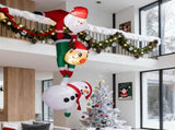 7.5FT Lighted Christmas Inflatable Decoration, Inflatable Hanging Santa & Reindeer & Snowman, Funny 27715236