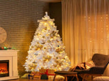 7.5 FT Artificial Christmas Tree with DIY 400 Warm White LED Lights, Hinged Xmas Pine Tree with Tree 78401324