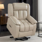 ZUN Lehboson Lift Recliner Chair, Electric Power Recliner Chair for Elderly With Eight Points Massage W1731107267