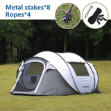 4-6 Persons White Gray Pop-Up Boat Tent T2602P172478