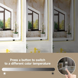 28x36" Gold Tempered MirrorDual LED Light StripsFront and Back Lighting T3177P320568