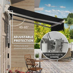 ZUN Patio Retractable Awning -AS （Prohibited by WalMart） 77869548