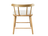 Olivia Indoor Wooden Upholstered Counter Stool, Natural Finish with Beige Upholstery, Windsor Style, N775P346246N
