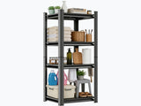 4-Tier Adjustable Metal Storage Shelving Unit, Black Heavy Duty Rack for Garage, Home, Closet & 00737637