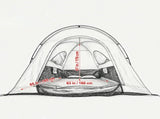 5-6 ft Truck Bed Tent Waterproof Double Layer Pickup Truck Tent with Rain Fly Carry Bag for Camping 02916898