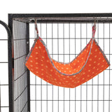 4-Story Pet Cage, Bunny Hutch with Ladder, Lockable Wheels and Removable Tray, Black and Orange W2181P153020