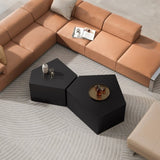Irregular Pentagon Nesting Coffee Set, Geometric Coffee Set, Side Set, Cocktail W757P206011