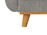 Asher Mid-Century Corduroy Sofa B343P348953