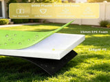 14FT Green Trampoline Spring Pad No Pole Holes, Reinforced Waterproof Tear Resistant Edges, All 97733723