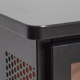 17 inch Freestanding Electric Fireplace Stove heater with 3D Flame effect,Black 86608177