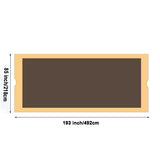 Universal Canopy Cover Replacement for 12x9 Ft Curved Outdoor Pergola Structure-Brown W419P326867