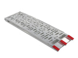 2pcs Aluminum Folding ATV Ramps Silver 84340362