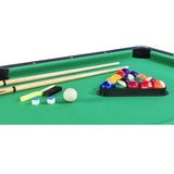 6-ft Pool Table with Table Tennis Top - Black with Green Felt W465137246