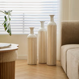 Floor metal vase modern style decoration home white metal vase 3-piece set gorgeous home decoration W2796P255615